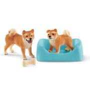 Schleich Shiba Inu moeder en pup